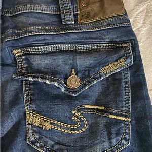Mens Silver Zac Jeans. Size 36 x 34